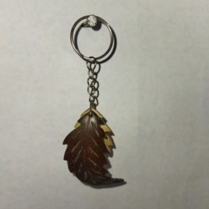 leaf keyring