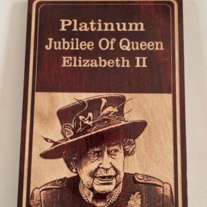 Platinum Jubilee Plaque - Maroon