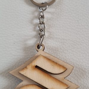 Wooden Suzuki 3d Keyring