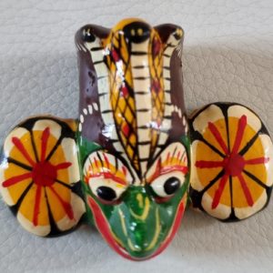 Srilankan Traditional Wooden Mask Fridge Magnet v3