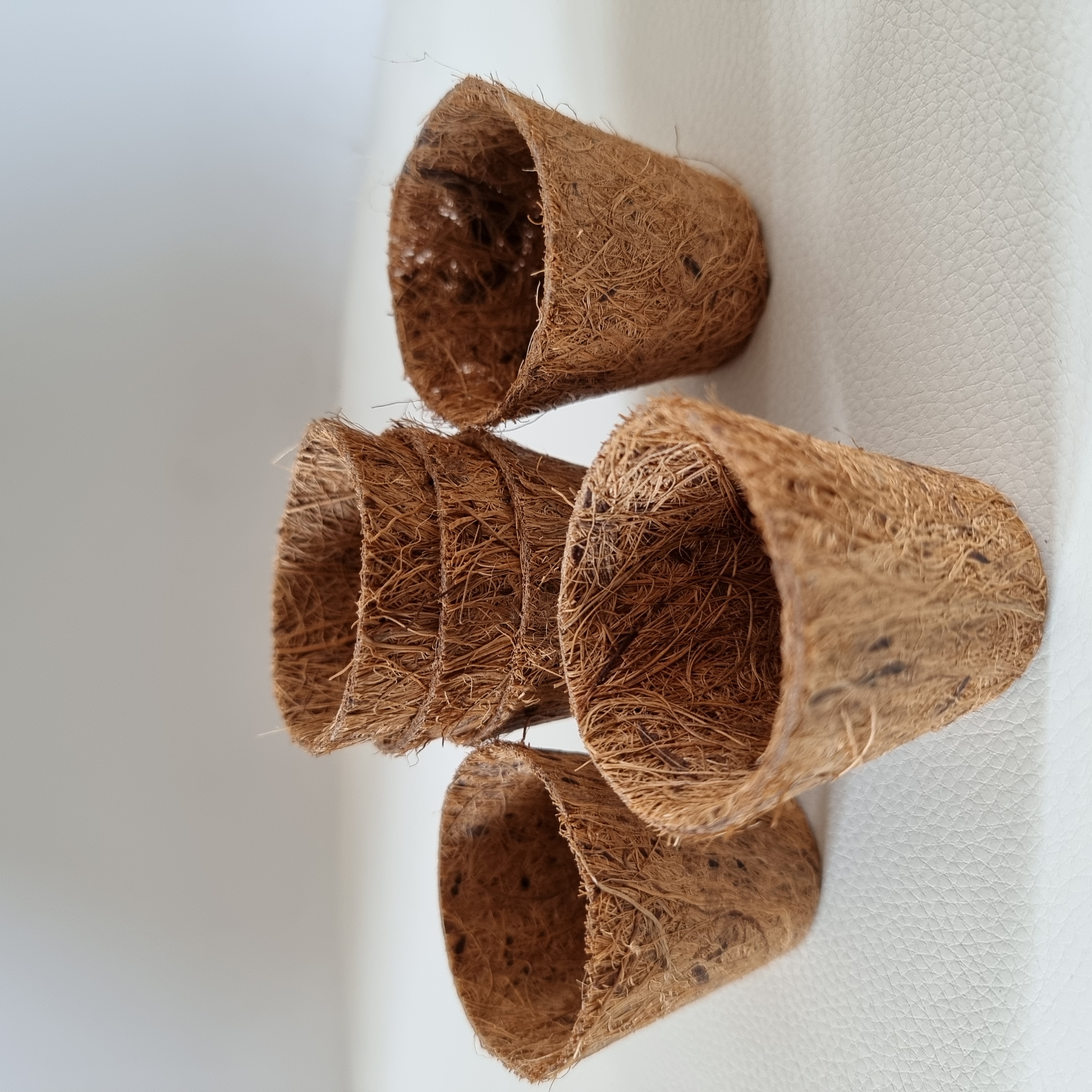 Coir Pot 50mm base - 80mm top (10 pack)