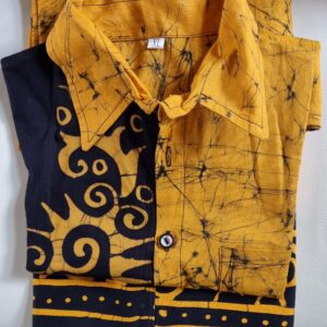 Kids Batik Sarong and Shirt kit - Yellow Theme